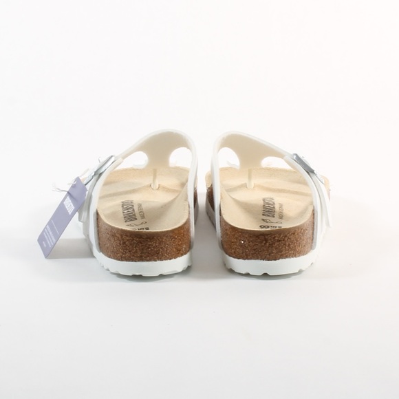 Women’s Birkenstock Gizeh White Cork Sandals NEW - Picture 5 of 8